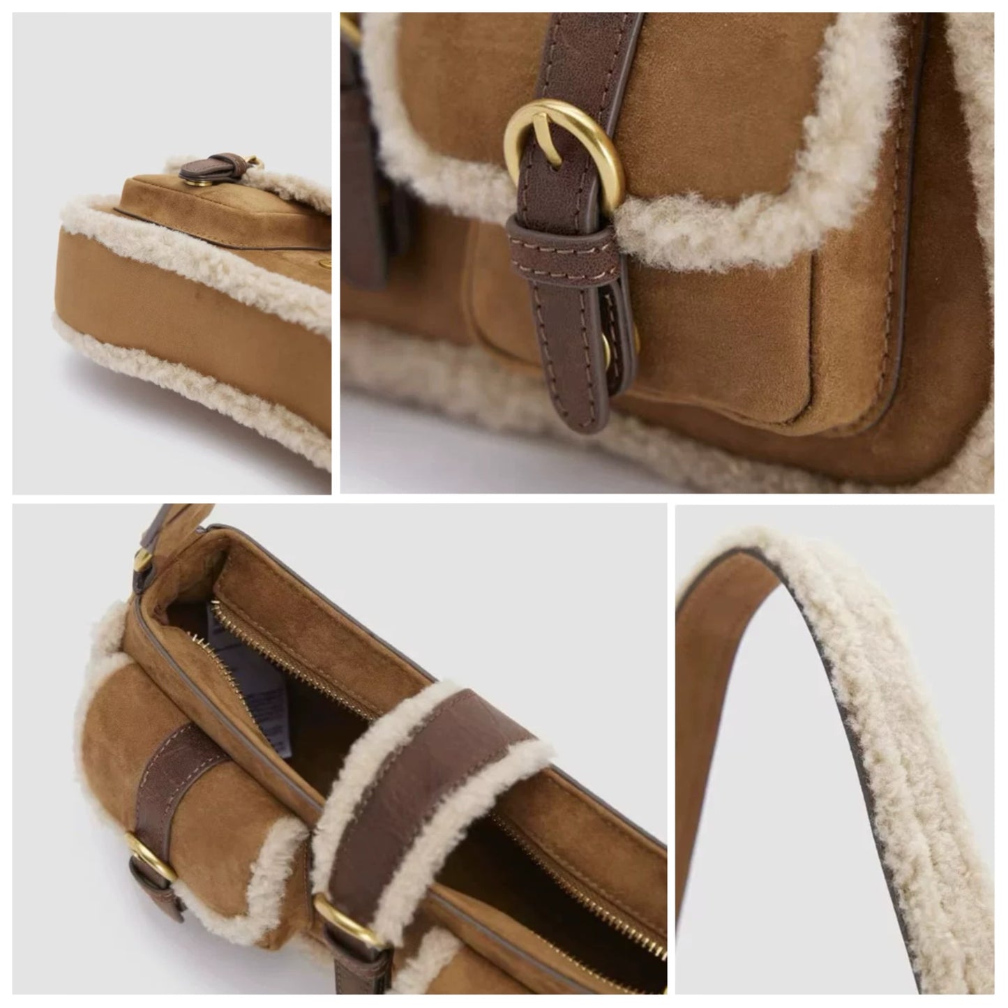 Women Suede Baguette Bag