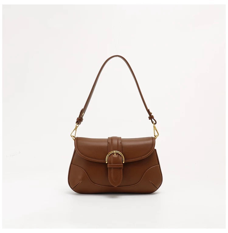 Women Buckle Shoulder Bag