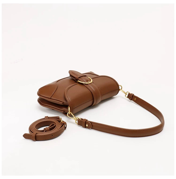 Women Buckle Shoulder Bag