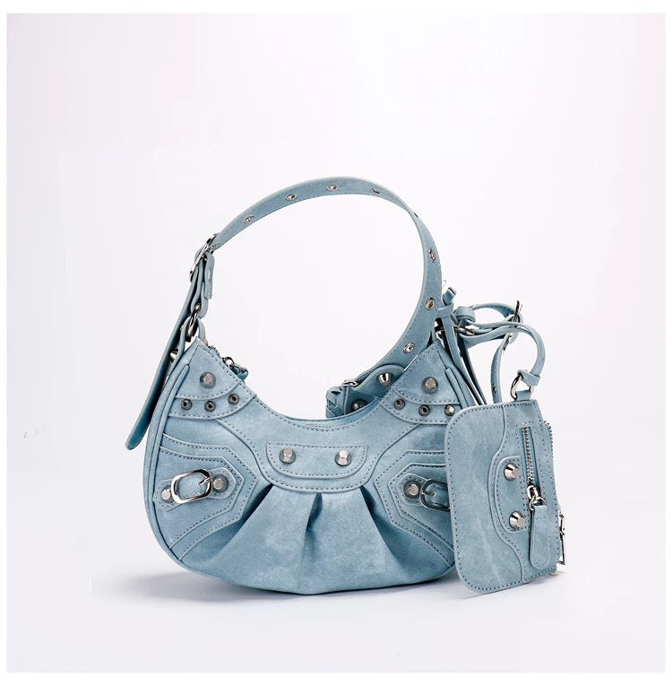 Women Jean Blue Shoulder Bag