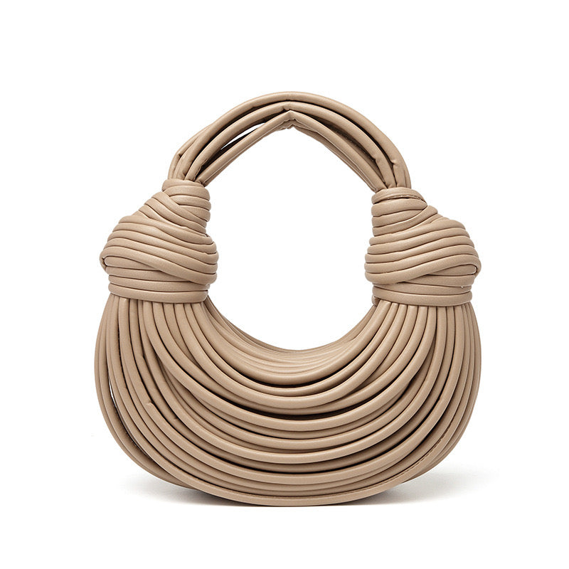 Threads knotted Clutch Bag